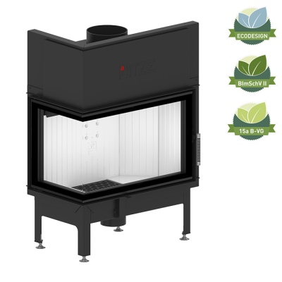 HITZE ALBERO 14 kW AL14L.H wkład kominkowy LEWY NAROŻNY