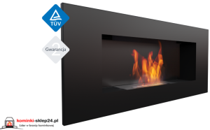 Biokominek DELTA 2 czarny z certyfikatem TÜV