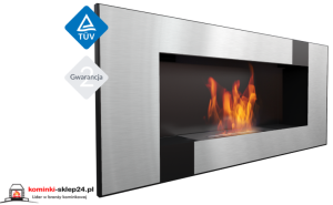 Biokominek DELTA 2 czarny QUBE z certyfikatem TÜV